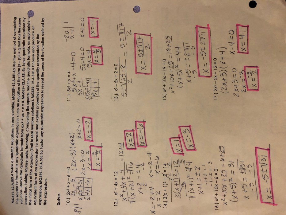 Geometry unit 4 test answer key pdf