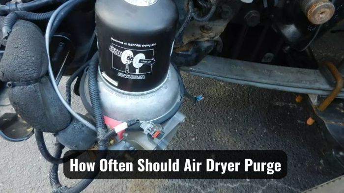 Air dryer purges every 10 seconds