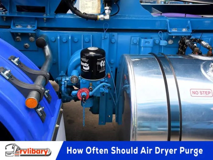 Air dryer purges every 10 seconds