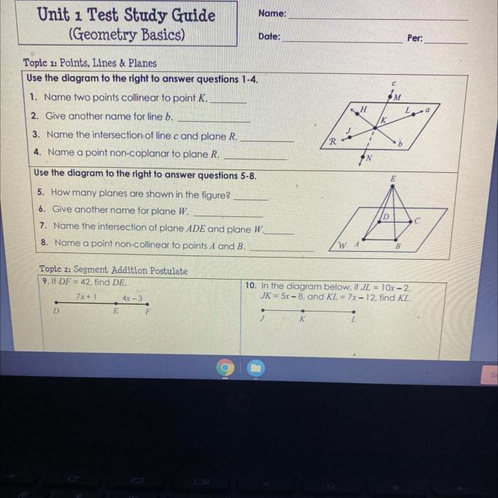 Geometry unit 4 test answer key pdf