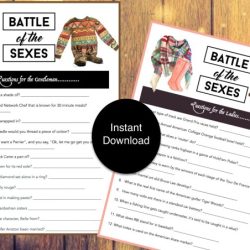 Sexes battle worksheet