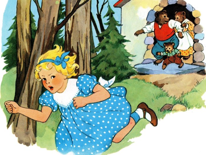 Goldilocks and the three bears spanish