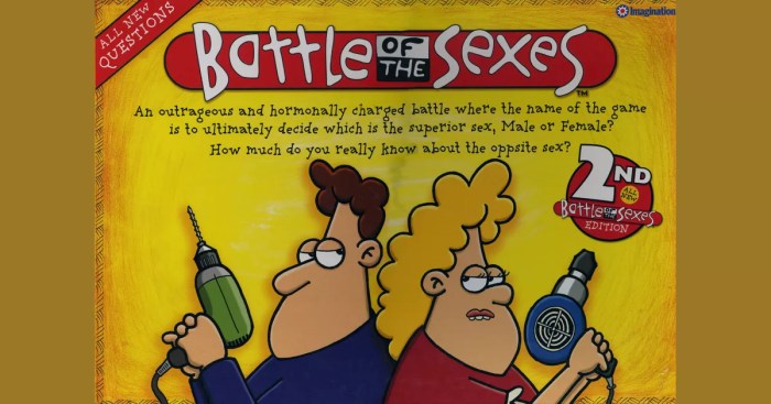 Battle of the sexes questions for guys