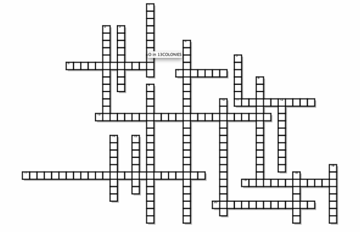 American revolution crossword puzzle answer key